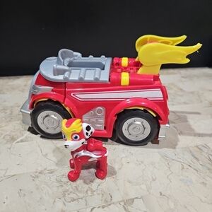 Paw Patrol Mighty Pups Super‎ Paws Marshall’s Powered Up Fire Truck Transforming